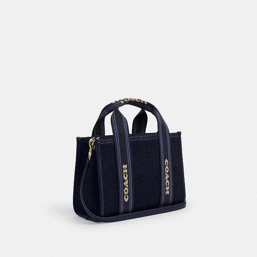 NWT Coach Smith Tote bag 24 Navy Blue Denim Tote Bag - Picture 2 of 8